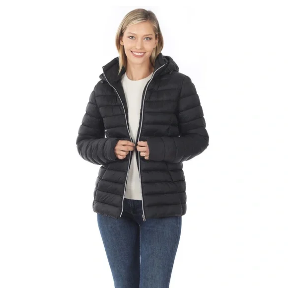 Women’s Black Puffer Jacket XL - Picture 5 of 13